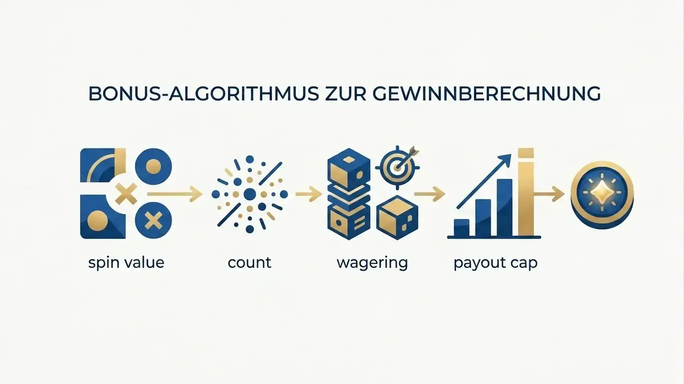 Schematische Darstellung der Rechnung aus Drehwert, Anzahl, Umsatz und Höchstauszahlung