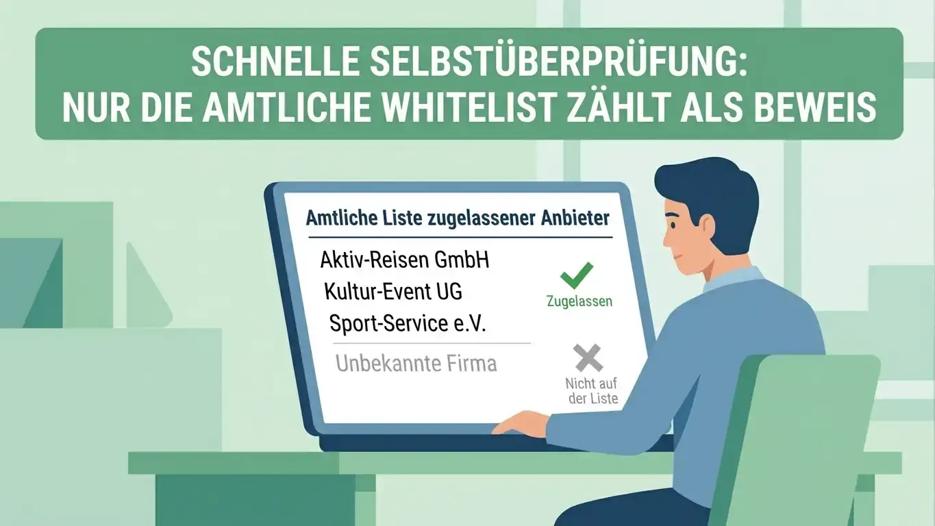 Anleitung zur Prüfung eines Anbieters auf der offiziellen GGL-Whitelist