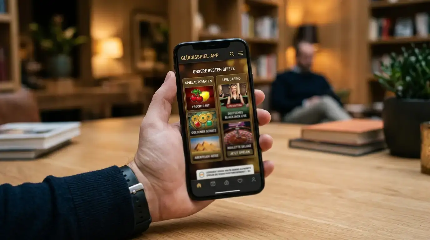 Smartphone mit internationaler Casino-App und Malta Gaming Authority Lizenz