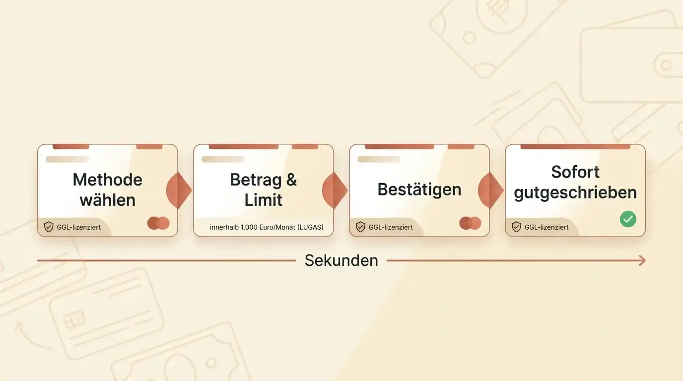 Legale Wallet-Einzahlung Schritt für Schritt
