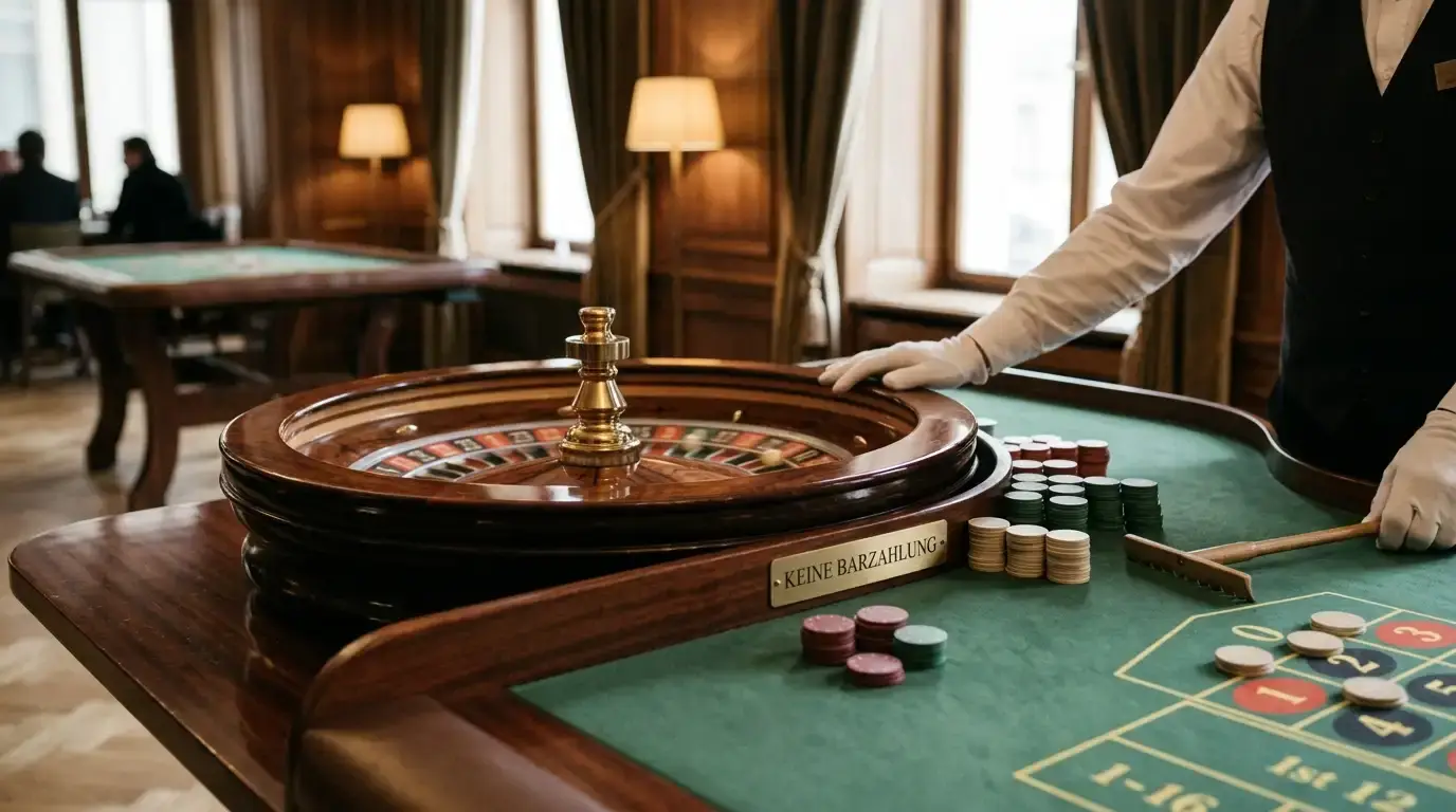 Live-Casino-Tisch mit Roulette-Kessel als Alternative ohne Zwangspause