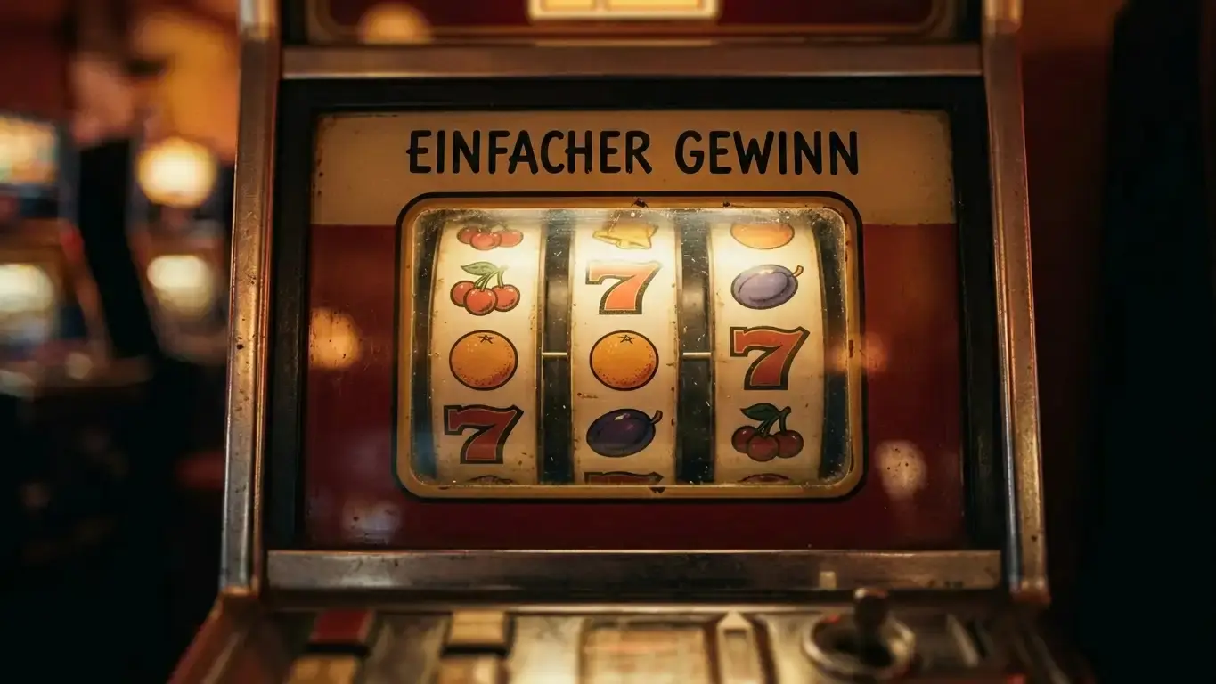 Klassische Spielautomaten-Symbole an einem legalen Automatenspiel in Deutschland