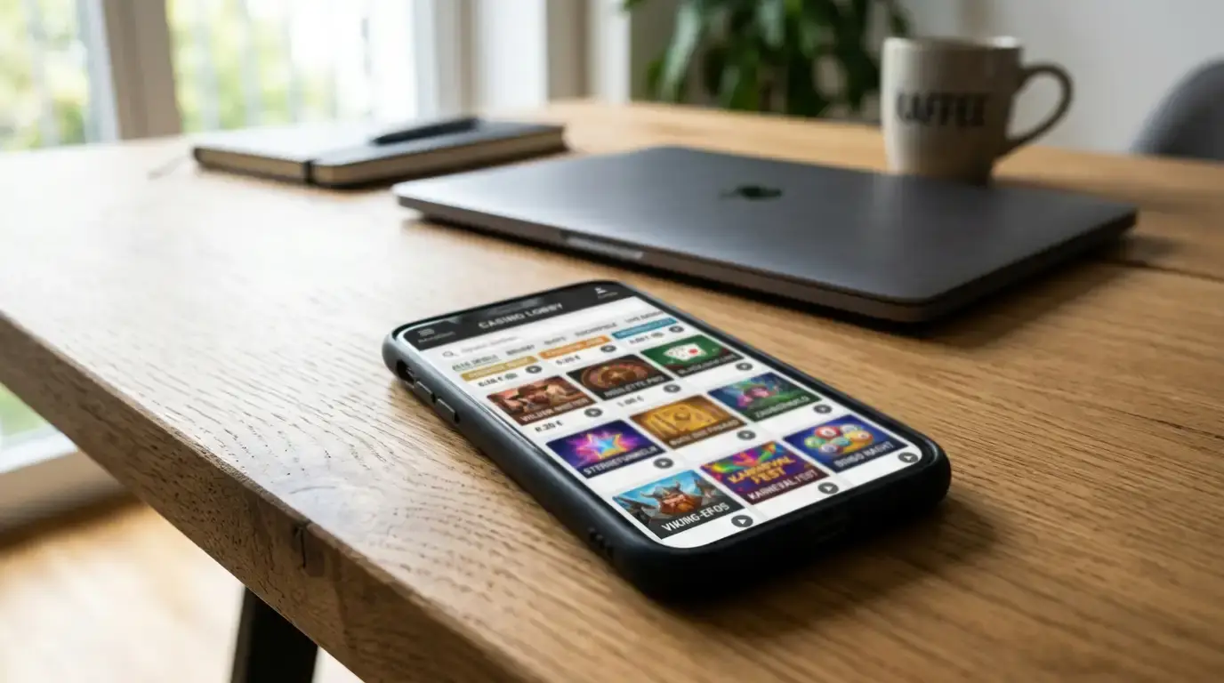 Smartphone mit Live-Roulette-Lobby und deutscher Flagge neben verschiedenen Zahlungsmethoden