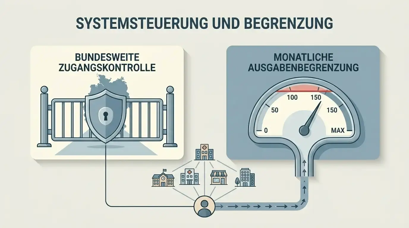 Schema, wie OASIS und LUGAS den Spielerschutz in Deutschland umsetzen