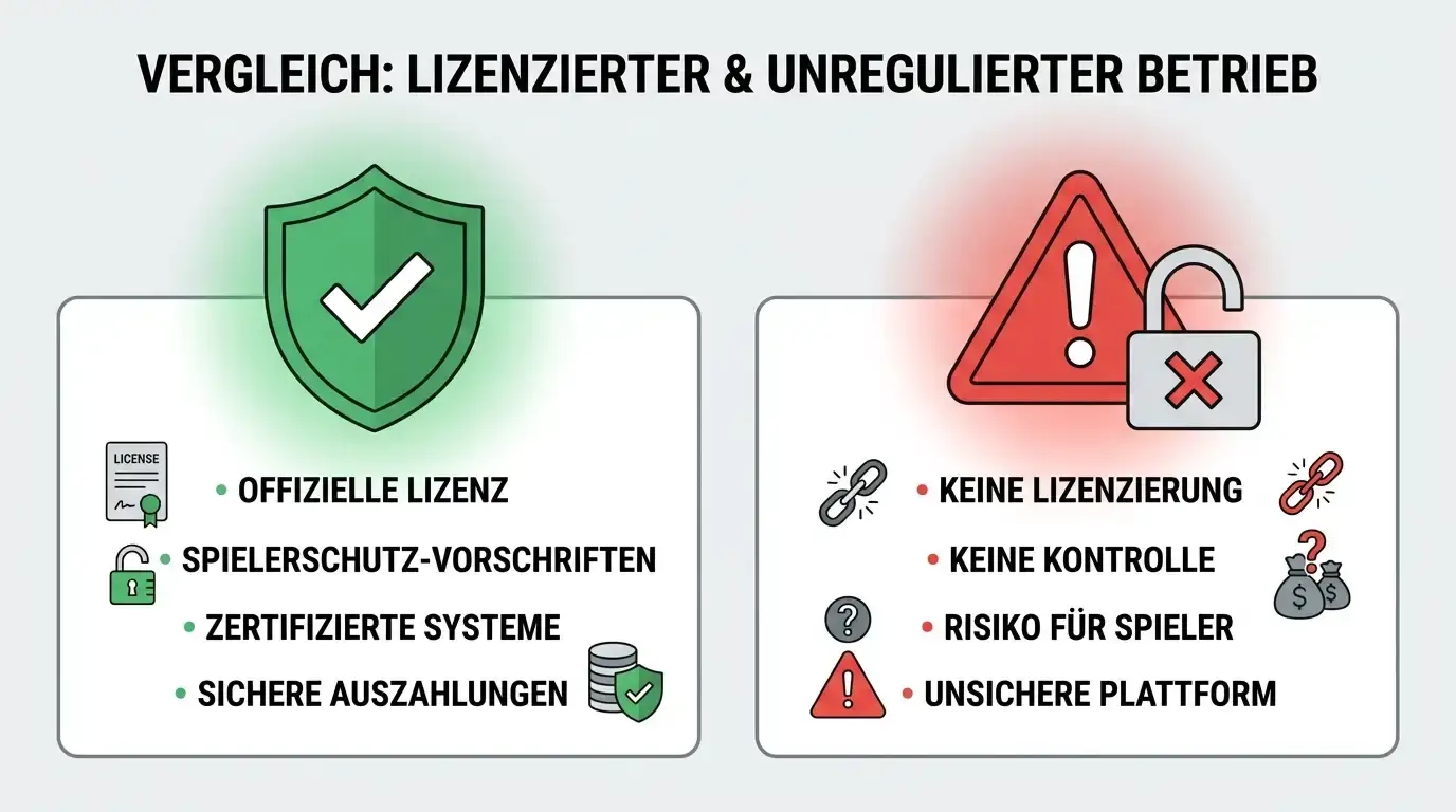 Warnsignal: Anbieter mit Online-Slots ohne OASIS und ohne deutsche Lizenz