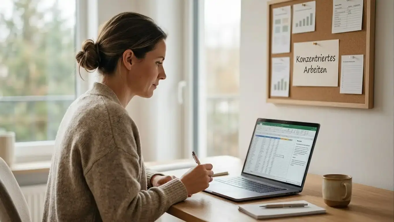 Person am Laptop analysiert verschiedene Roulette-Tische und Tischlimits