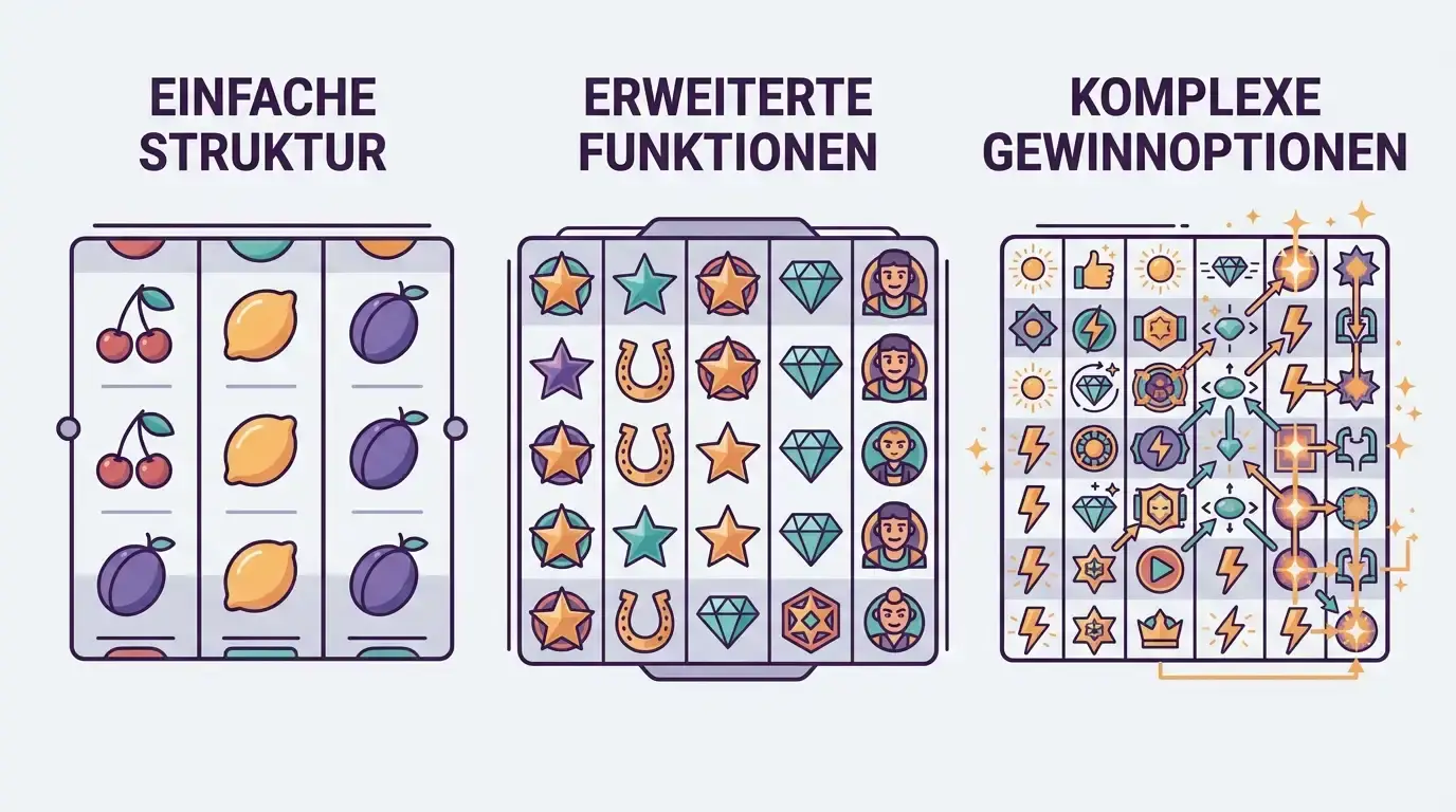 Verschiedene Arten von Online-Spielautomaten von klassisch bis modern