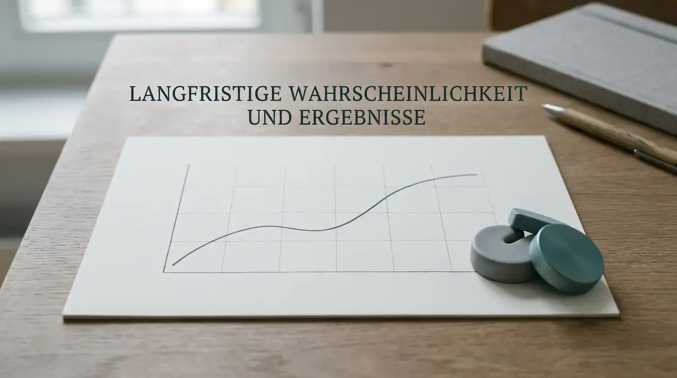 Ruhige Darstellung von Auszahlungsquote und Wahrscheinlichkeit am Spielautomaten