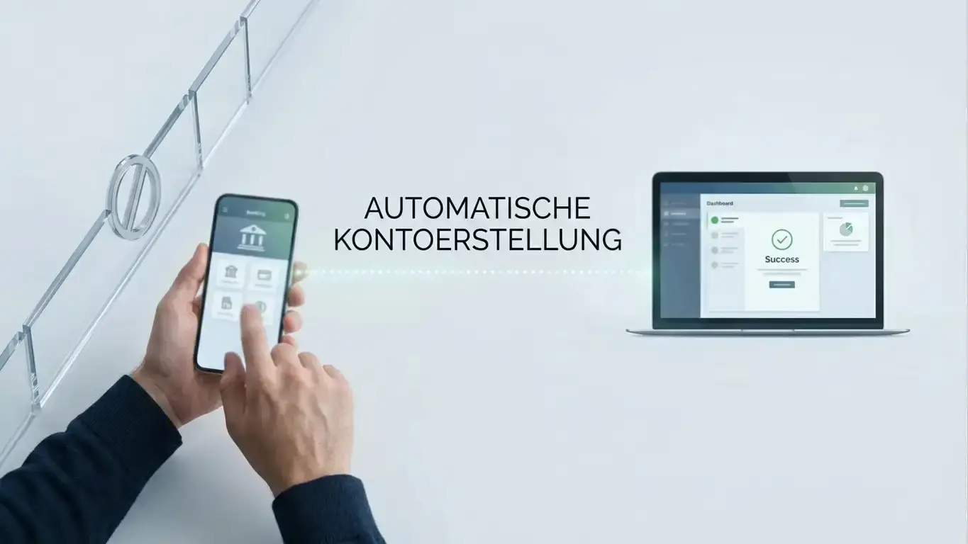 Konzept der automatischen Kontoeröffnung per Pay N Play, das in deutschen Casinos nicht erlaubt ist