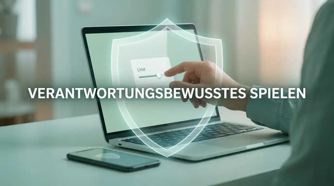 Symbol für verantwortungsvolles Spielen mit Selbstsperre und Einzahlungslimits im deutschen Markt
