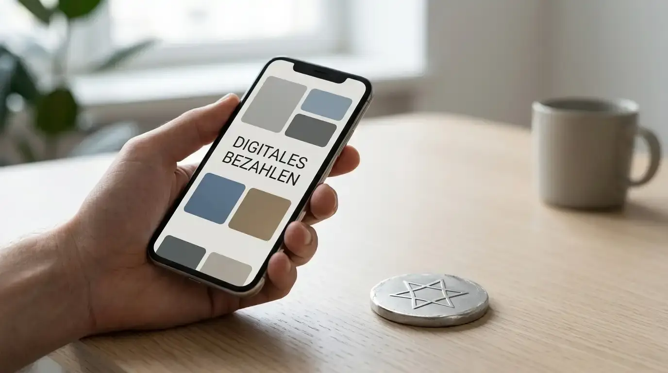 Smartphone mit neutraler Wallet-Ansicht für Zahlungen an einem Offshore-Casino ohne 5-Sekunden-Regel